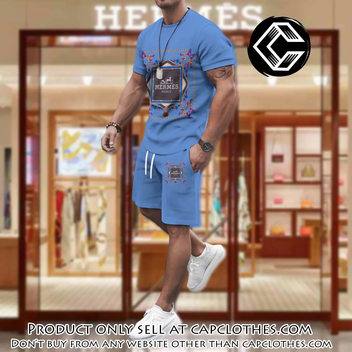 Hermes combo unisex tshirt & short limited luxury outfit cts1105 cc5646922